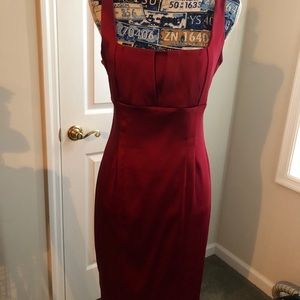 Calvin Klein Burgundy Cocktail Dress